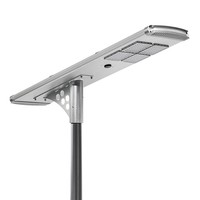 Lampe de route solaire Led avec capteur de mouvement de haute qualité 30 40 50 60 80 100 120 W, réverbères à énergie solaire tout-en-un