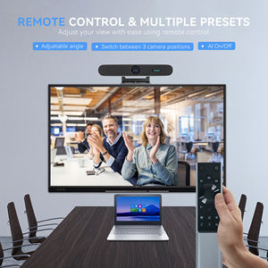 Barre de son de vidéoconférence Tenveo 4K PTZ avec objectif grand angle et suivi automatique AI multimode pour la réunion - Product Image 5