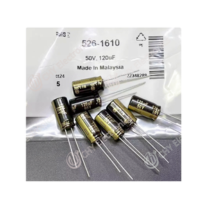 Condensateur Pan 120UF 50V, original, neuf, diamètre 8X16mm, condensateur 120UF 50V - Product Image 1