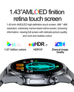 1.43-Inch 466*466 Amoled Smartwatch Met Multi Health Tracker Temperatuur Lichaamsvet Hartslag Bt Call Tk29 Smart Watch <span class=keywords><strong>Ecg</strong></span> - Product Image 3