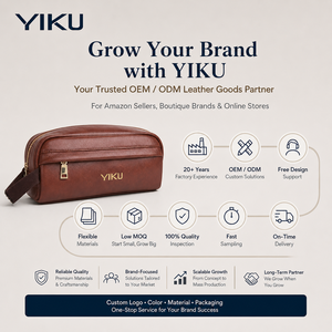 Trousse de Toilette Personnalisée YIKU pour Hommes en <span class=keywords><strong>Cuir</strong></span> PU, Grande Capacité, Sac de Voyage Organisateur, Fabricant OEM ODM Marque Privée - Product Image 6