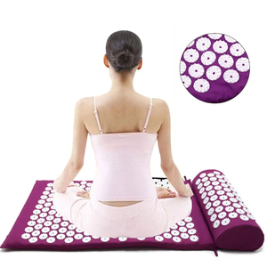 Stuoia di digitopressione della stuoia di Yoga del rilievo di massaggio della stuoia del rilievo di dolore di prezzi su ordinazione della fabbrica per il viaggio - Product Image 1