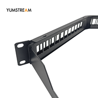 Panneau de brassage RJ45 UTP 1U 24 ports angulaire vide de 19 pouces pour câblage