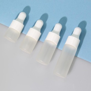 1ml Transparent Borosilicate Glass <b>Dropper</b> <b>Bottle</b> with Hot Stamping for Essential Oil & Skin Care Serum - Product Image 4