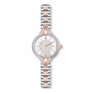 Montre pour femme personnalisée OEM, nouvelle montre ronde de 23 mm avec diamants, boîtier et bracelet en acier inoxydable 316L, montre à quartz japonaise fine pour femmes - Product Image 2