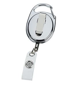 Porta Credenciales Retráctil con Clip Metálico, Grabado Láser con Logotipo Personalizado, Regalo Promocional, Carrete para Tarjetas de Identificación para Ferias Comerciales - Product Image 3