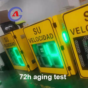 Radar Dopler de 2,4 GHz, 2 dígitos, Color Led amarillo, o 220V AC110, señal de visualización de velocidad de radar alimentada para advertencia de tráfico - Product Image 4