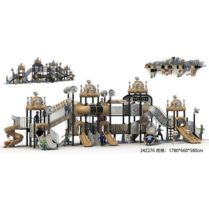 Parco giochi commerciale scivoli altalene e playset di plastica per parchi giochi per bambini all'aperto e centri giochi da giardino - Product Image 4