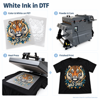 Printer DTF Tinta Putih 60cm dengan Sirkulasi Tinta Putih Otomatis untuk Transfer Garmen