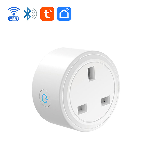 FY41 UK Tuya WiFi Smart Plug with Energy Monitor - Remote Control Timer Schedule, Smart Home Compatible