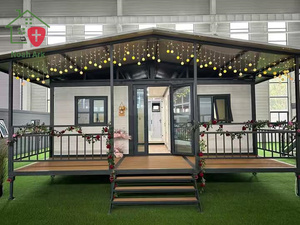 Modern Luxury Design Sandwich Panel Foldable Expandable Modular Movable 20/40 FT Villa Prefabricated Container House - Product Image 6