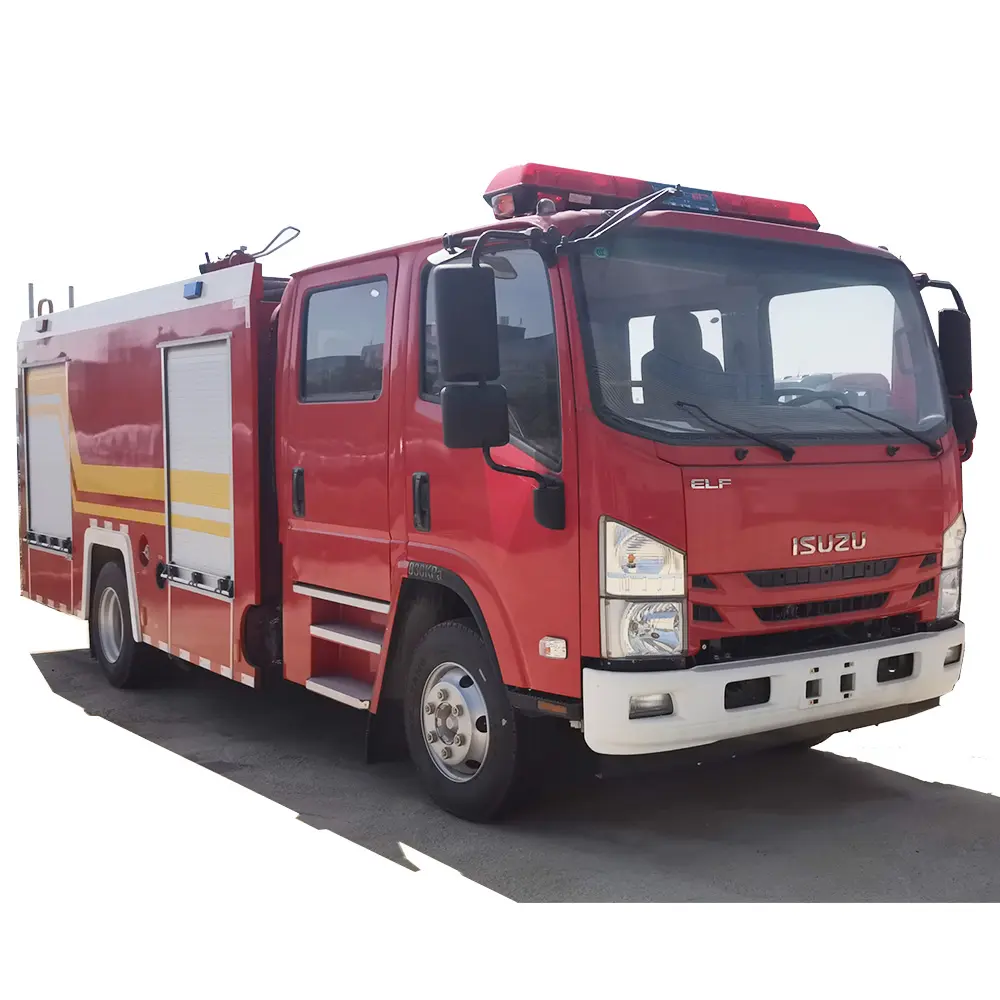 Tout nouveau camion de pompiers de 4 mètres cubes d'eau et de mousse équipement de lutte contre l'incendie camion de pompiers
