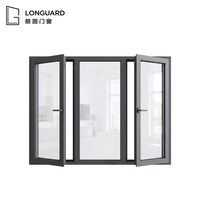 Ventanas Abatibles de Aluminio con Doble Acristalamiento y Aislamiento Térmico de Baja Emisividad para Proyectos de Casas y Villas Modernas Personalizadas