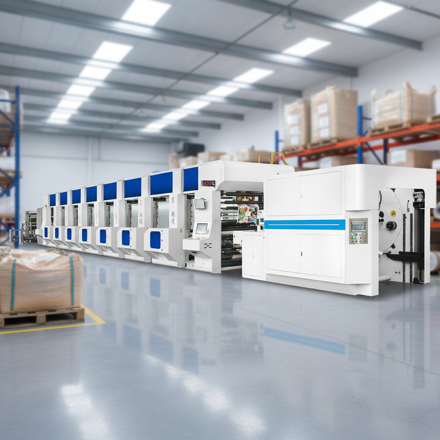 High-Speed 8-Color Automatic In-Line Flexo Printing Machine for Paper Label & Card Printer-New