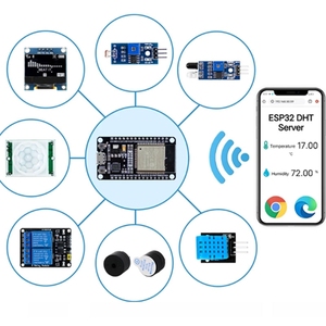 Kit de démarrage <span class=keywords><strong>ESP32</strong></span> : Carte de développement Wi-Fi ESP-32S avec relais, affichage et capteur - Idéal pour les projets électroniques - Product Image 1