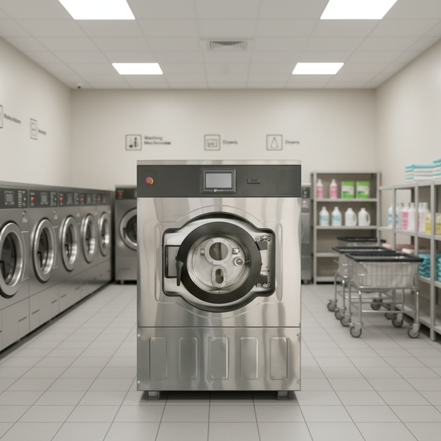 Full Auto Washer & Dyeing Machine, Soft Mounted Design with SUS304 Drum, 7 Inch Touchscreen for Industrial Textile Dyeing