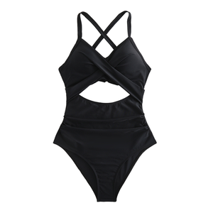 Nuevo Bikini TKS con Tirantes Florales, Diseño de Bloques de Color en Contraste, Sexy, de Secado Rápido, Traje de Baño de Una Pieza con Tanga para Mujer - Product Image 1