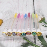 Brosse à sourcils réutilisable baguette brosse jetable baguettes cils paillettes brosse à cils tube sourcils mascara baguette extension de cils