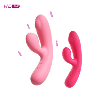 Jouet sexuel en silicone souple LILO, vibrateur double main pour femmes avec fonction de stimulation clitoridienne puissante et recharge USB - Product Image 1