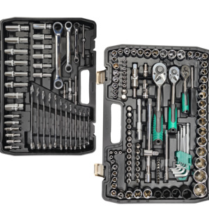 Coffret d'outils de réparation automobile 151 pièces : clés à cliquet, douilles, clés à molette, outils combinés - Product Image 2