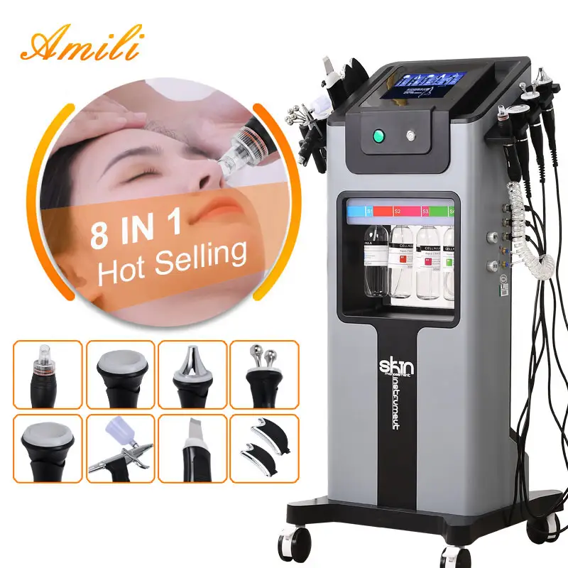 2023 Aqua Hydra Dermabrasion Pele Limpa Biopolar RF Apertando Dermabrasion Hidro Microdermabrasion Diamante Máquina Facial