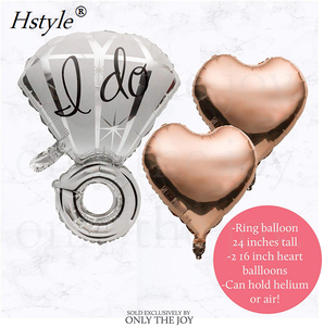 Grand 32 Pouces Mariée Ballons & Guillotine en Bachelorette Décorations De Fête De Douche Nuptiale Fournitures <span class=keywords><strong>Kit</strong></span> Or Rose Ensemble De Fête SET0337 - Product Image 1