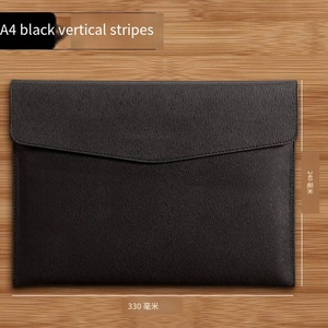 Công Suất Lớn A4 Kích Thước Tập Tin Túi Cặp Túi Nút PU Da Tài Liệu Tổ Chức Văn Phòng Kinh Doanh Lưu Trữ Tài Liệu Pouch - Product Image 4