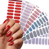 Autocollants et capsules pour ongles en gel à polymérisation naturelle, sans UV, pour manucure française dégradée, sans lampe UV, vente en gros