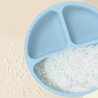 Vaisselle écologique sans BPA, vaisselle pour enfants, bol en silicone coloré à ventouse, assiette pour bébé avec cuillère