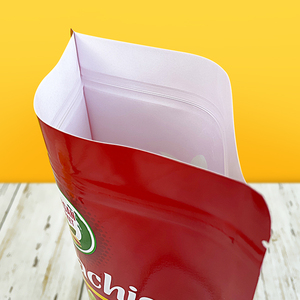 Bolsa de Papel Kraft Laminado Impermeable Impresa con Ventana y Cierre Zip, Bolsas de Plástico con Cierre Hermético, Doypack para Snacks - Product Image 5