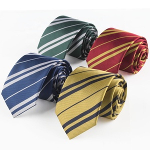 Diseño Simple 6cm Corbata para hombre Rayas <span class=keywords><strong>Harry</strong></span> <span class=keywords><strong>Pott</strong></span> Venta al por mayor Corbatas 100% Poliéster Jacquard Corbatas a rayas - Product Image 2