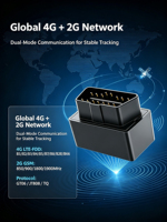 Traceur GPS OBD2 4G LTE 2G pour Véhicules, Dispositif de Suivi en Temps Réel, Localisateur de Voiture Plug & Play, Gestion de Flotte, Alarme de Sécurité