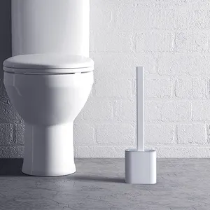 Sanga Design Luxe Pas Cher Moderne En Silicone Durable PP TPR Non Fuite Toilette Brosse De Nettoyage Titulaire
