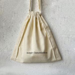 Wholesale Cheap Cotton Jewelry Packaging <b>Pouch</b> Custom <b>Drawstring</b> Cotton Bag <b>Pouch</b> With Logo Printing - Product Image 2