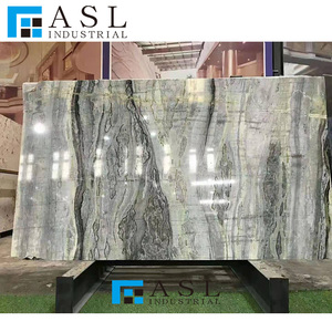 Lastra di Marmo Verde Esotico Amazonita Brasiliana, Quarzite Blu Verde Turchese con Superficie Lucida in Grande Formato - Product Image 6