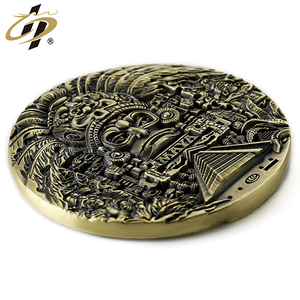 促销金属工艺品礼品锌合金3d压花仿古黄铜定制挑战纪念品硬币 - Product Image 4