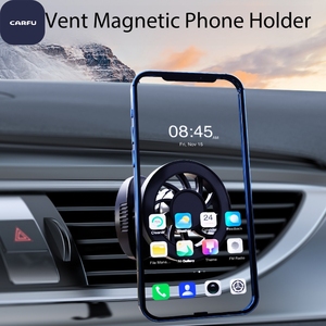 CARFU Adjustable Strong Magnet Car Phone Holder Universal Air Outlet with Suction Cup Plastic Combination - Product Image 5