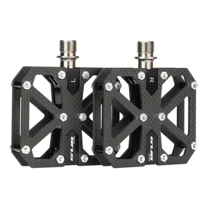 Pedales de <span class=keywords><strong>Bicicleta</strong></span> de Fibra de Carbono GUB GC085, Tres Rodamientos, Ligeros, para <span class=keywords><strong>Bicicleta</strong></span> de Montaña y Carretera, <span class=keywords><strong>Eje</strong></span> de Aleación de Titanio - Product Image 1