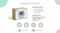Beambox Chatgpt ODM créatif mignon monstre en peluche AI moelleux grande bouche extraterrestre en peluche porte-clés accessoire 1000mAh batterie