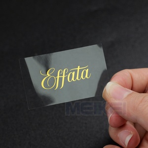 Tem nhãn decal trong suốt vinyl cán màng vàng ép nhiệt, cắt theo khuôn, chống nước, in ấn tùy chỉnh - Product Image 6