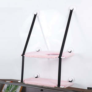 <span class=keywords><strong>Hamaca</strong></span> Ecológica para Gatos, <span class=keywords><strong>Hamaca</strong></span> para Ventana, Tela Impermeable Lavable y Extraíble, Cama para Gatos, Asiento para Dormir y Escalar - Product Image 4