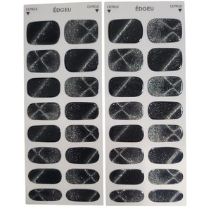 Autocollants pour ongles noirs en gel UV uréthane, auto-adhésifs, non toxiques, sans BPA, emballage en vrac - Product Image 4