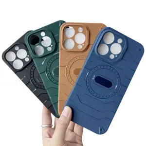 MAXUN Custom Armored Shockproof Plastic Cover With Magnet Ring And Metal Pieces For iPhone X 14 15 Pro Max Plus Full Soft Case