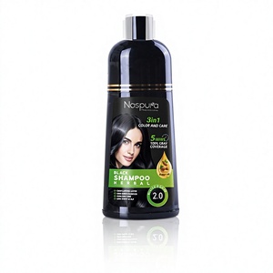 <span class=keywords><strong>Shampoo</strong></span> Colorante Nero alle Erbe 3 in 1, Copertura <span class=keywords><strong>Capelli</strong></span> Grigi, Olio di Argan, Colore Duraturo per <span class=keywords><strong>Capelli</strong></span> <span class=keywords><strong>Scuri</strong></span> - Product Image 2