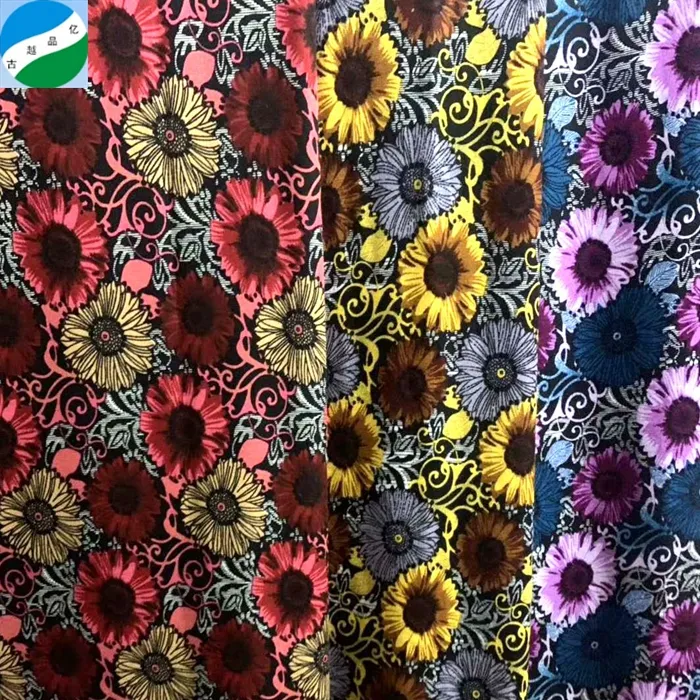 Beautiful design shaoxing textile woven rayon print fabric stock lot for garment