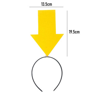 Fascia per capelli in tessuto resistente con simbolo freccia e punto <span class=keywords><strong>interrogativo</strong></span> Qibai, divertente e originale, ideale per concerti, performance, festival e lauree - Product Image 5