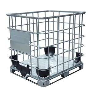 Réservoir IBC en acier inoxydable 1000L avec cage <span class=keywords><strong>de</strong></span> protection, compatible essence, garantie 1 an - Product Image 5