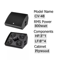 Enceinte de studio audio professionnelle CV48M de 8 pouces, alimentée, pour DJ, petit moniteur