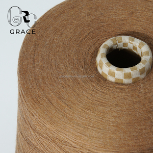 Filato <span class=keywords><strong>Misto</strong></span> 50% <span class=keywords><strong>Cashmere</strong></span> 50% <span class=keywords><strong>Lana</strong></span> Lavabile 2/26NM Superfine Tinto per Macchine da Maglieria <span class=keywords><strong>e</strong></span> Tessitura 16,5 Micron - Product Image 3