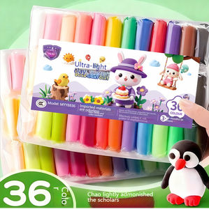 ดินน้ำมันสำหรับเด็ก 36 สี ปลอดสารพิษ น้ำหนักเบา สวยงาม ทำจาก PVC PVA สำหรับงาน DIY สร้างสรรค์งานศิลปะ - Product Image 2